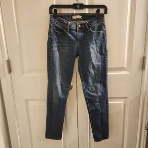 free people ankle skinny straight crop low rise y2k jeans size 25